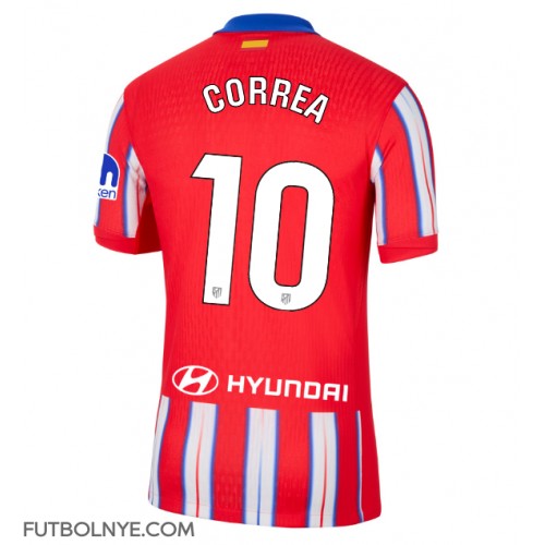 Camiseta Atletico Madrid Angel Correa #10 Primera Equipación 2024-25 manga corta